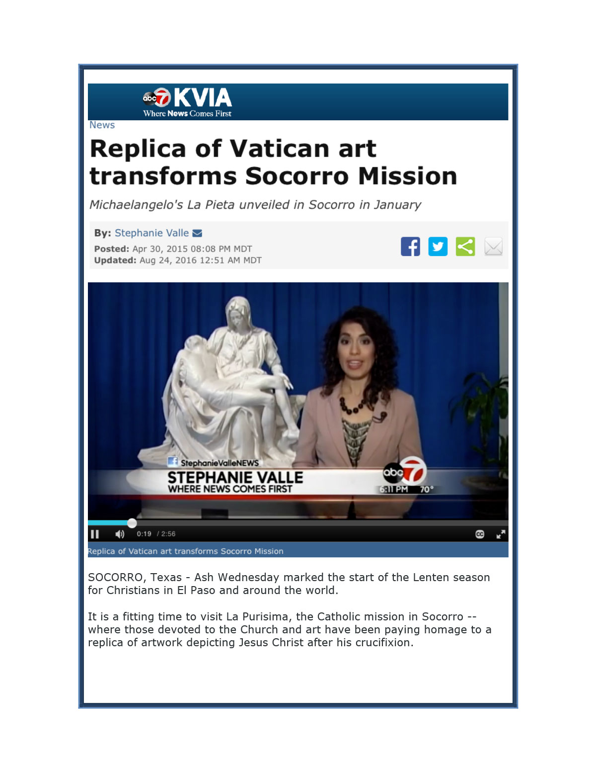 4 News Socorro, TX January 15, 2015