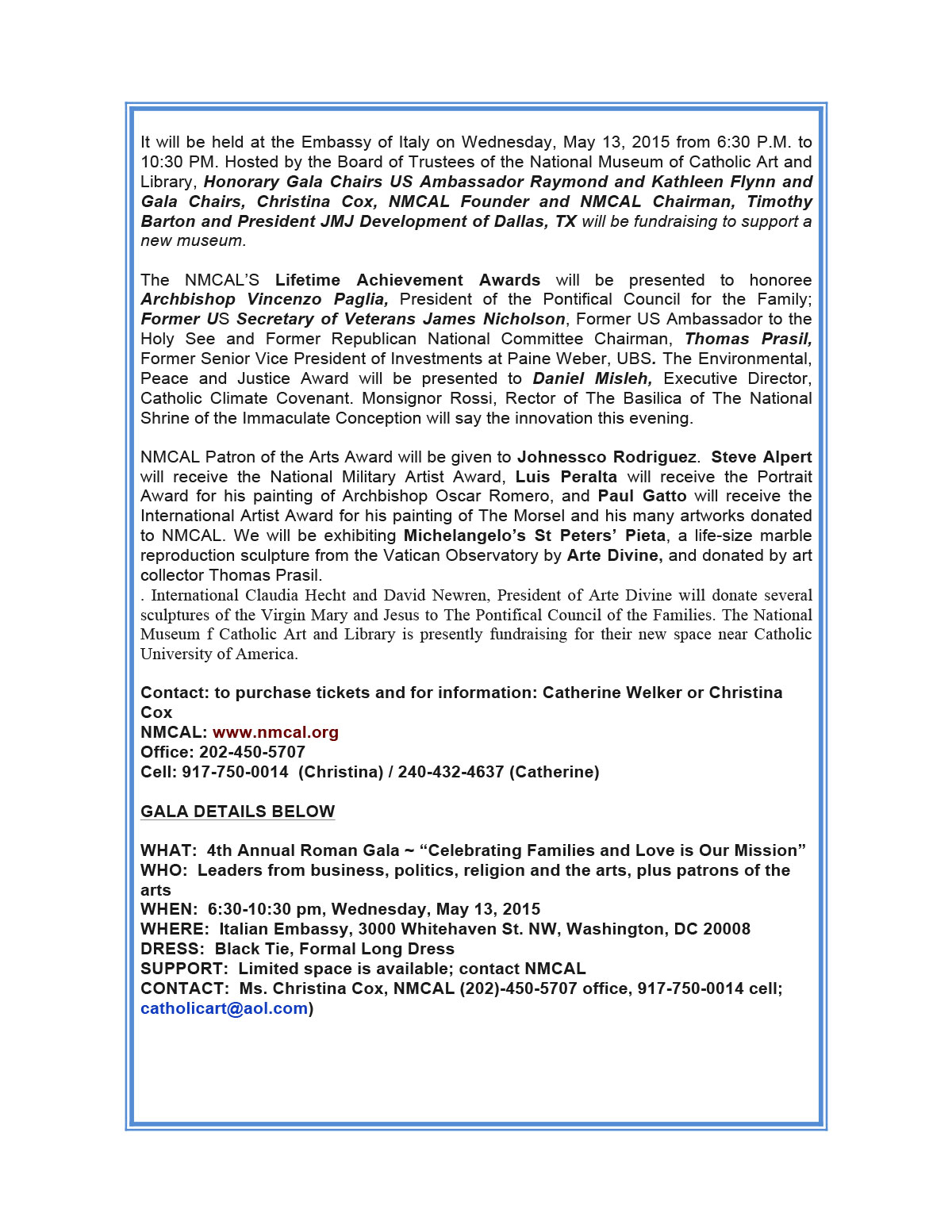Fine Art Magazine Washington, DC May 13, 2015