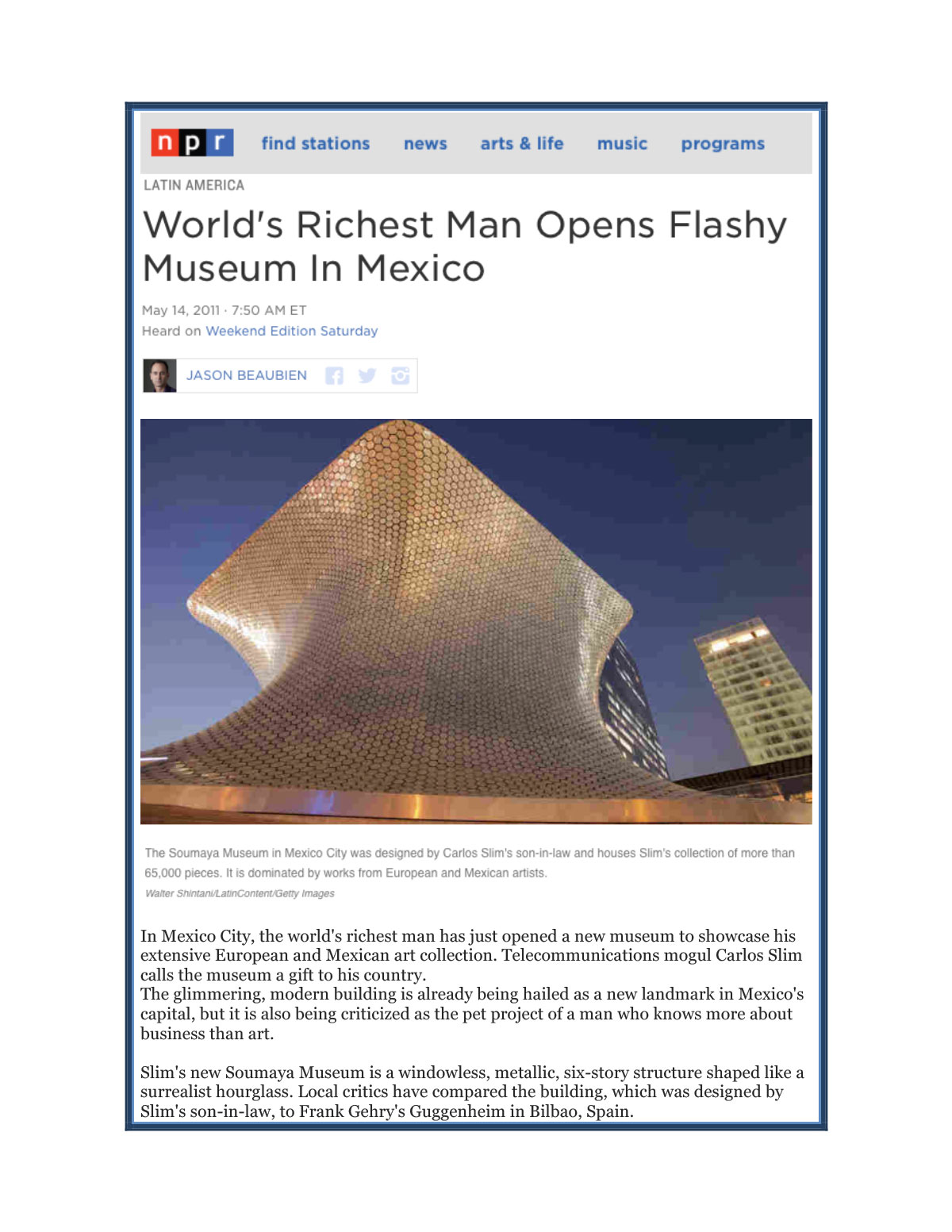 Soumaya Museum, Mexico City, MX May 2011