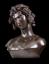Bacchus Bronze Bust 2 T