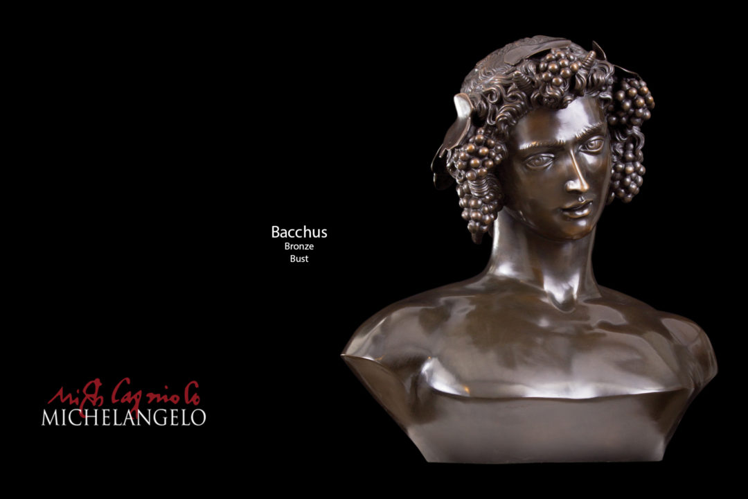 Bacchus Bronze Bust