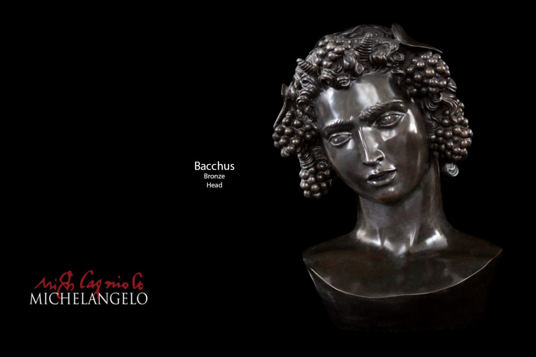 Bacchus Bronze Head